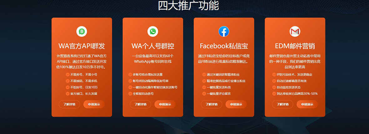 whatsapp_外貿(mào)獵客四大推廣功能